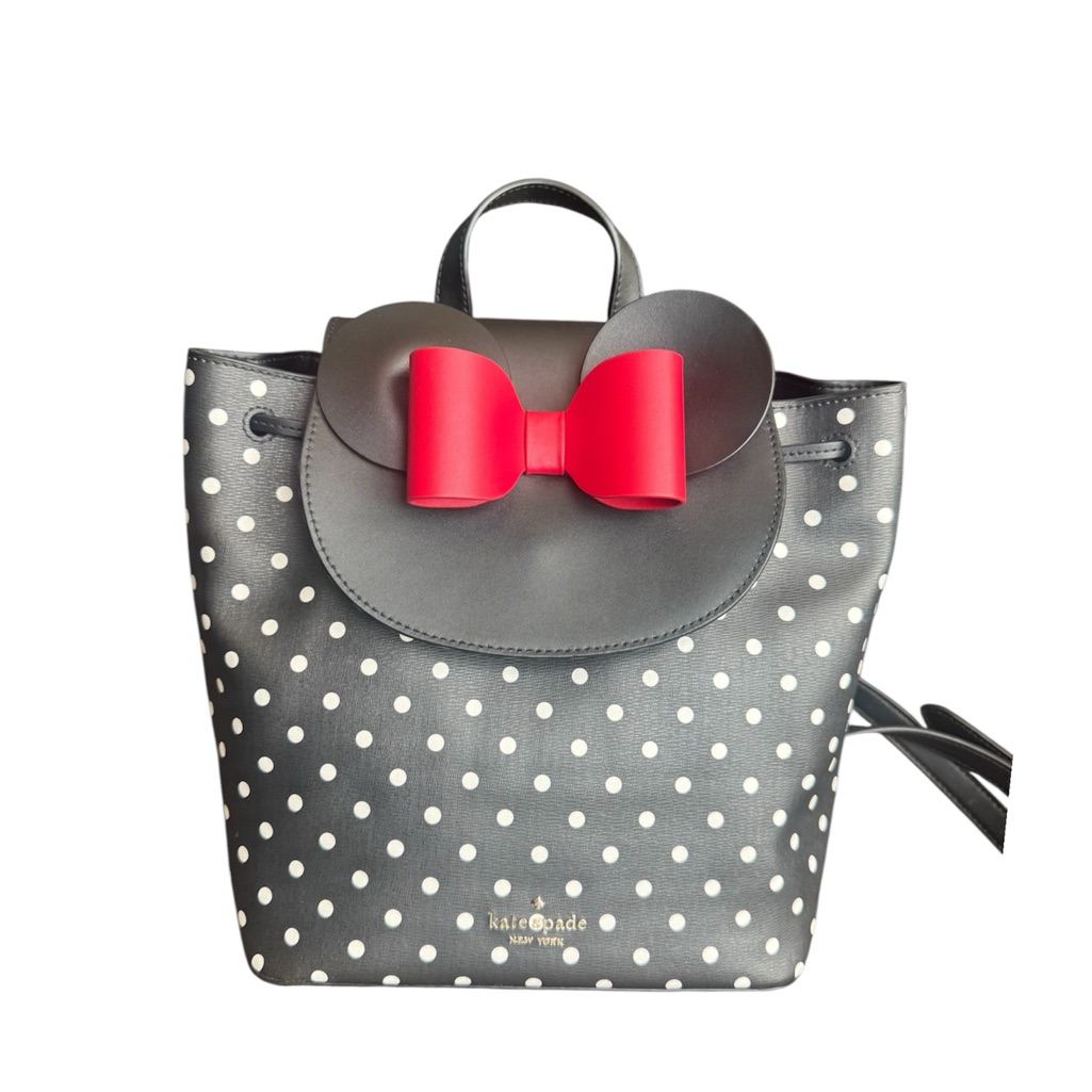 Kate Spade New York X Disney Minnie Mouse Drawstring Flap Backpack New